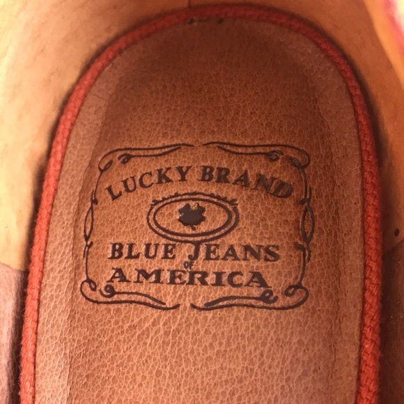 Lucky Brand Ruse Oiled Sued Block Heels LK-Neece - Picture 6 of 8